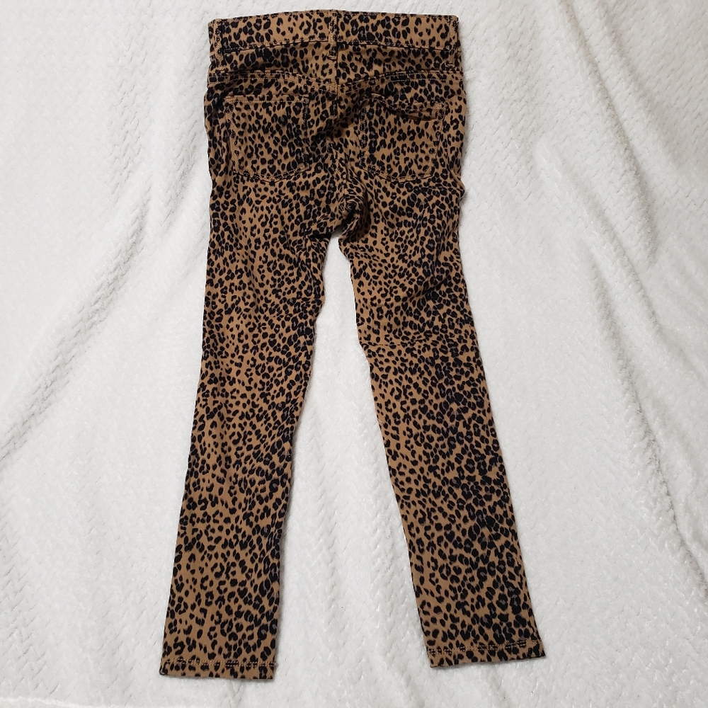 Girls Leopard Rockstar Jeggins - Picture 3 of 6